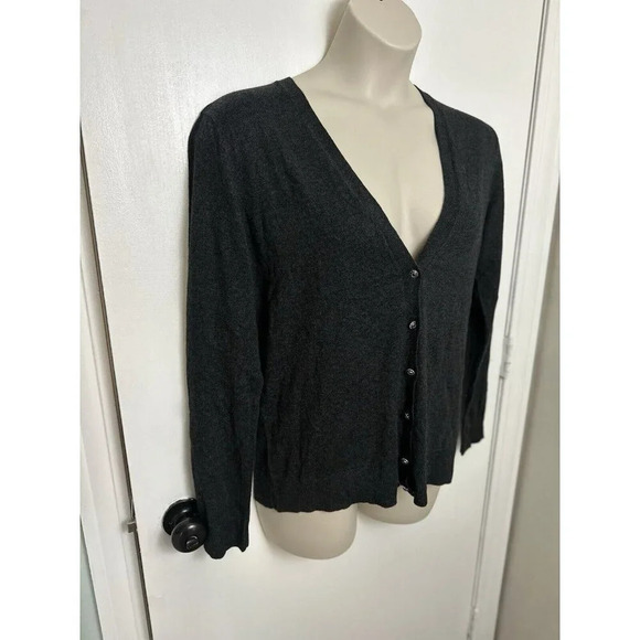 XXL Gray Womens Button Cardigan NWT New York & Co #1163 - Picture 2 of 8